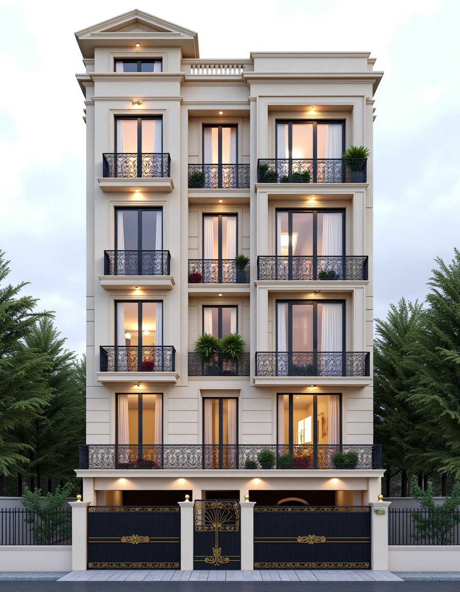 Parisian Haussmann — Stilt+4 front elevation design