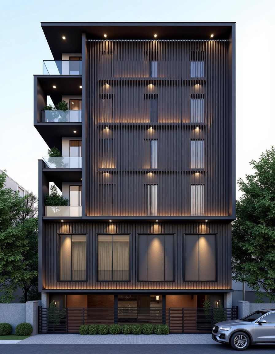 Fluted Aluminium Contempo — Stilt+3 front elevation design