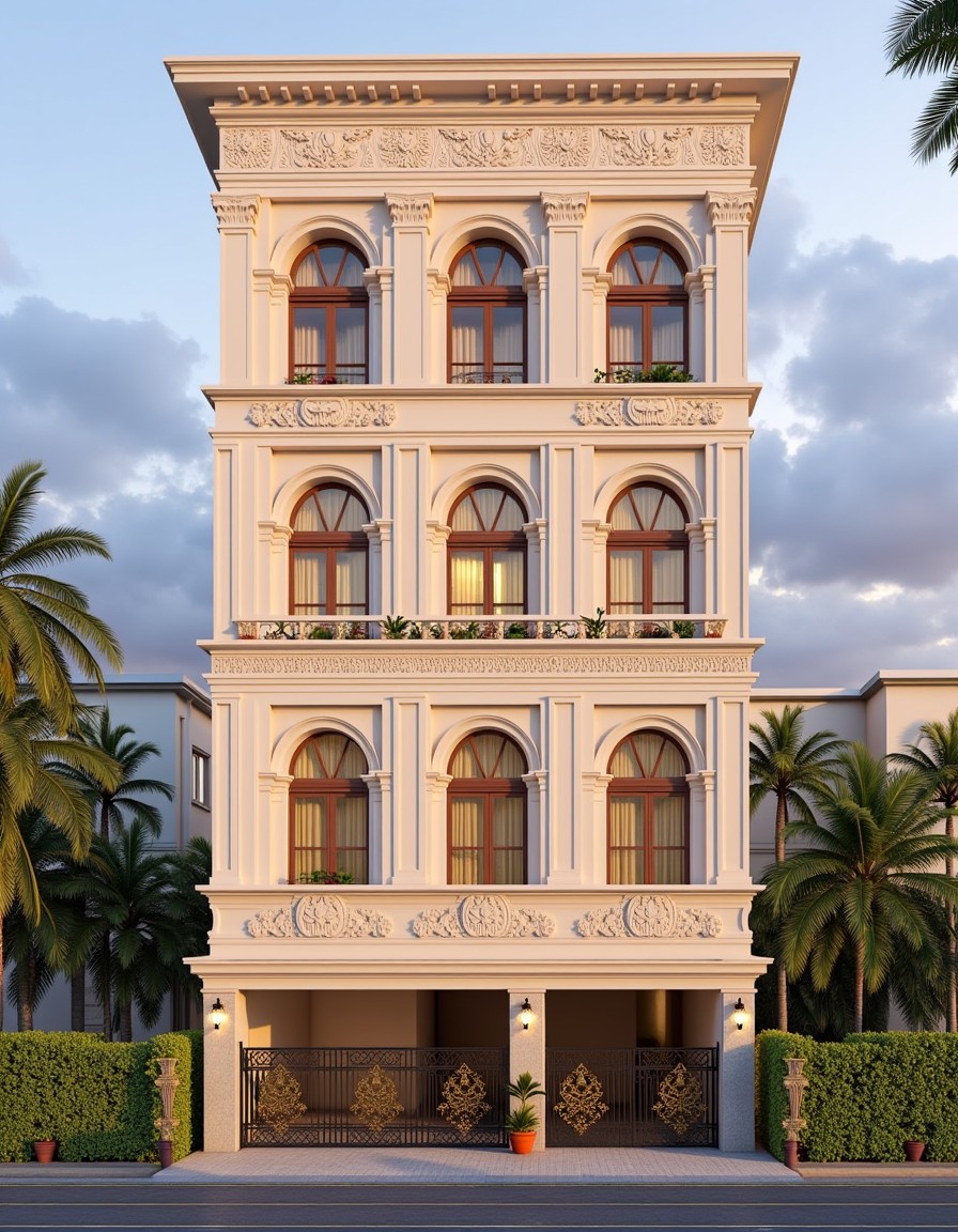 Grand Heritage Kothi — Stilt+3 front elevation design