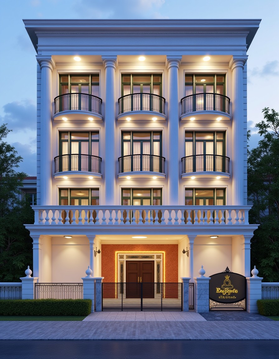 Lutyens Grade — ₹5 cr+ per floor — Stilt+4 front elevation design