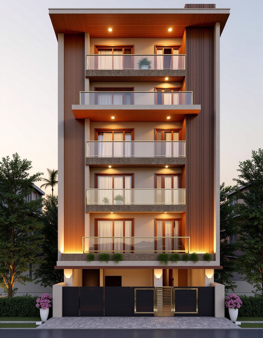 South Delhi Classic — G+3 front elevation design