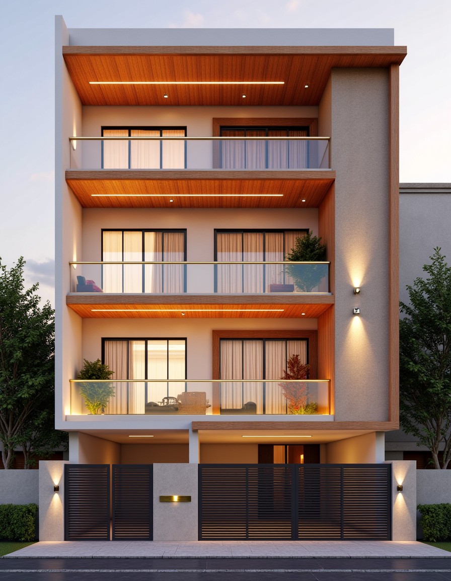 South Delhi Classic — G+4 front elevation design