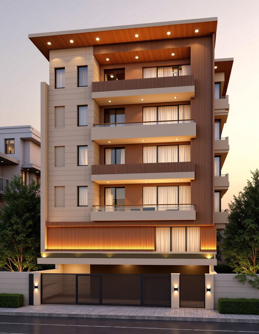 South Delhi Classic — Stilt+3 front elevation design