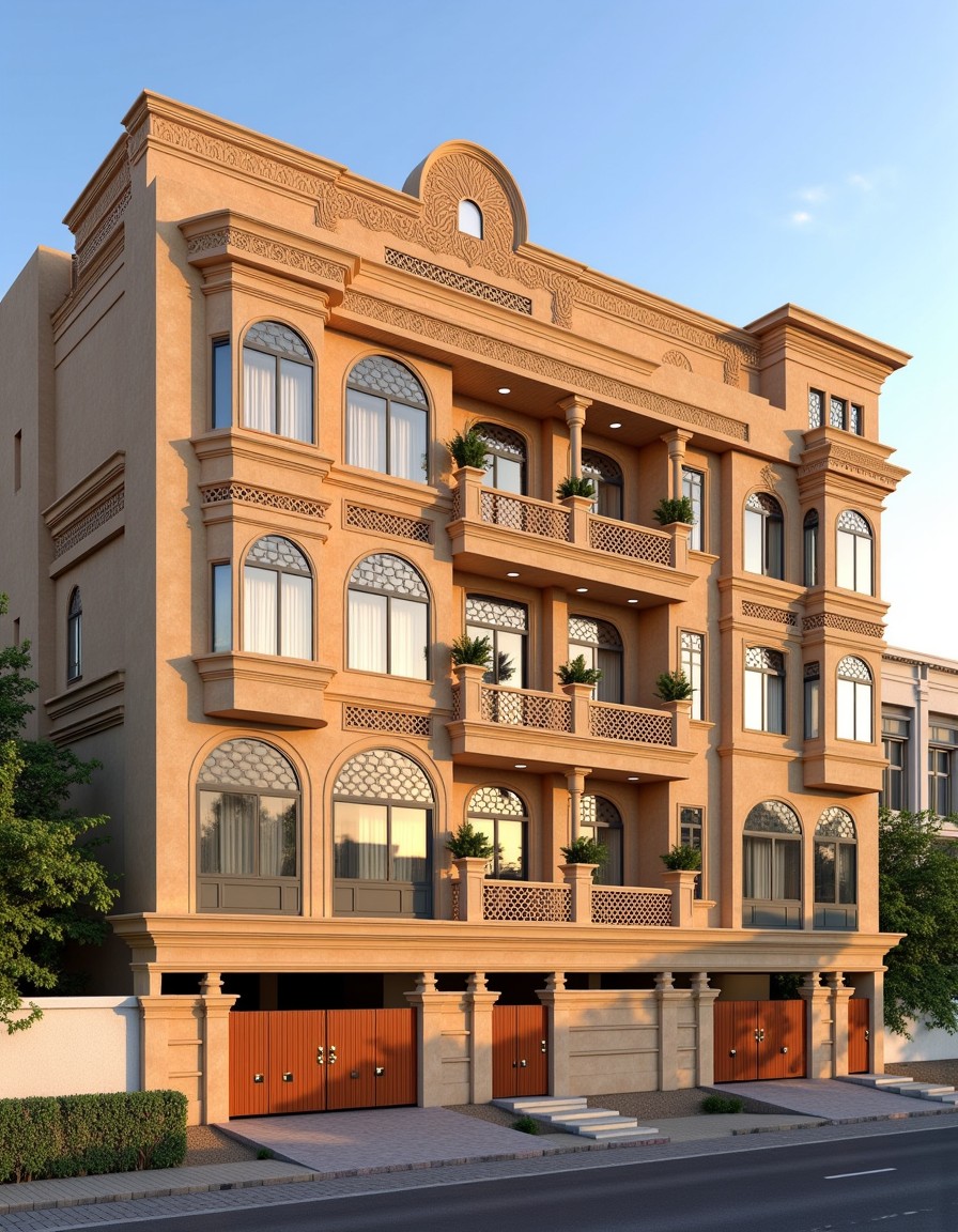Rajasthani Marble Luxury — Stilt+3 front elevation design