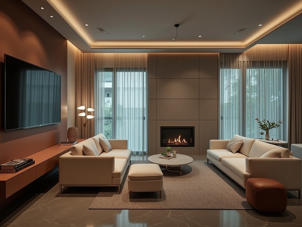 After Sample site room — White Marble & Gold
